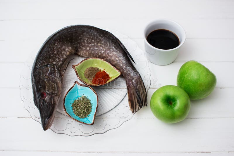 Ingredients Fish Spicy Soy Sauce Fruit Stock Image Image of natural