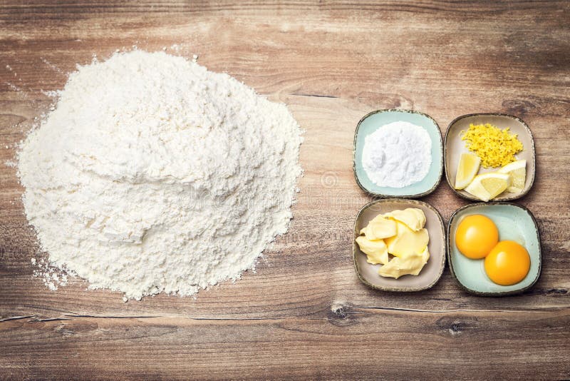 Ingredients for Fresh Bakery Goods, Cookie Dough or Biscuits Stock Photo Image of ingredients