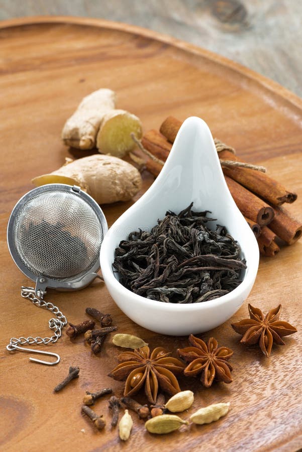 Ingredients for Masala Tea, Vertical Stock Image Image of beverage