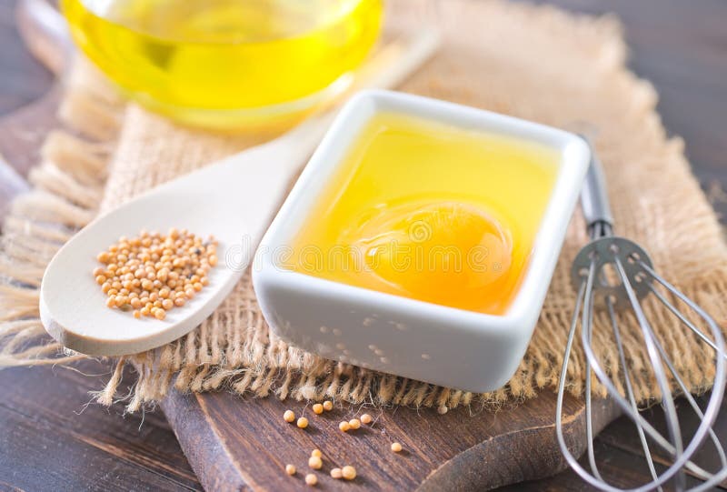 Ingredients for mayonnaise stock image. Image of homemade 38927559