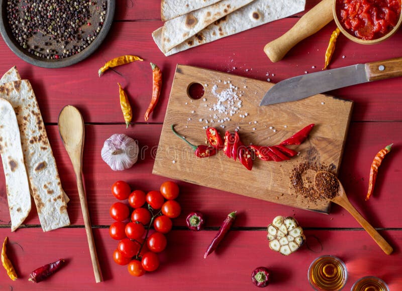 ingredients-for-mexican-dishes-red-wooden-background-mexican-food