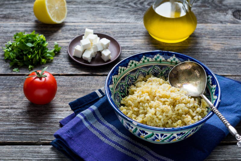 Ingredients for salad stock image. Image of dish, arab - 81879887