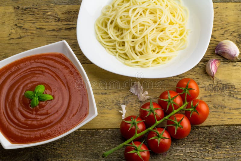 Ingredients for spaghetti stock photo. Image of tasty 42384628