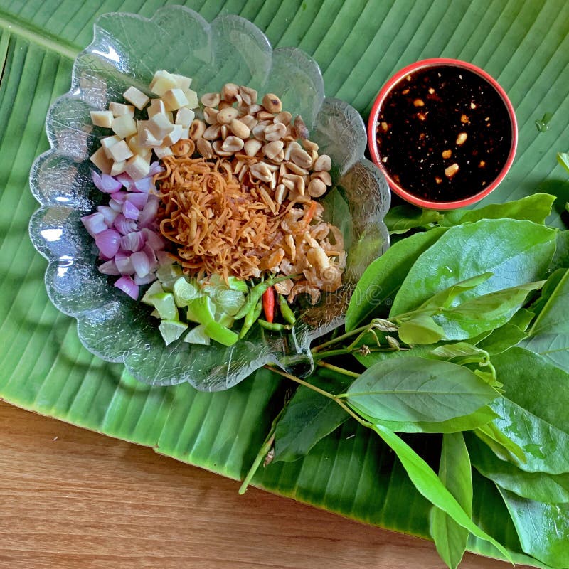 Miang Kham is a Tasty Snack of Thai Food. Image Stock Photo Image of fresh, mieng 162131432