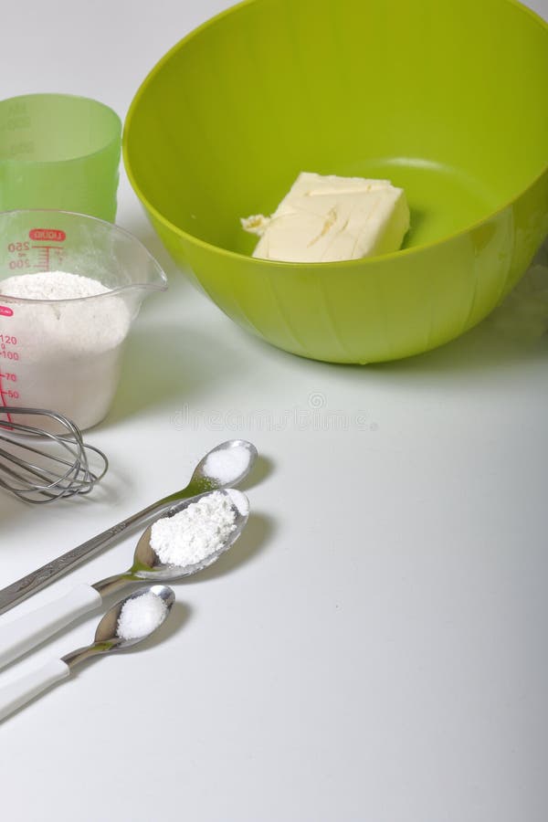 Ingredients and Tools for Making Marshmallow Sandwiches Lie on the