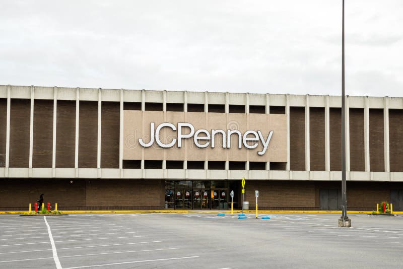 JC Penny storefront at the mall. JC Penny storefront at the mall