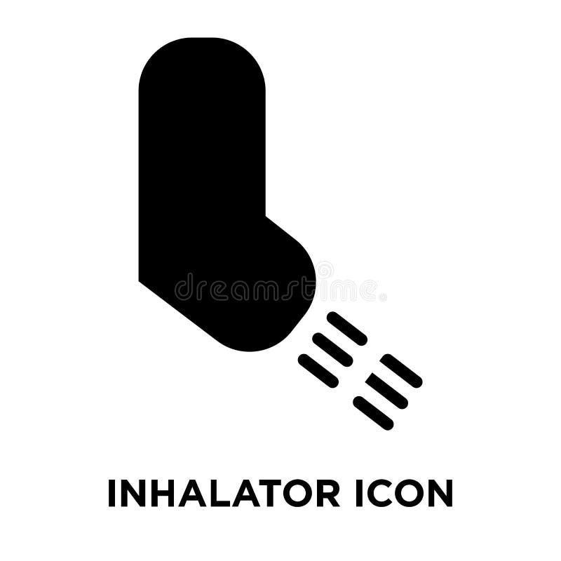 Inhalator ikony wektor odizolowywający na białym tle, loga pojęcie ilustracji Inhalator ikony wektor odizolowywający na białym tle, loga pojęcie ilustracji