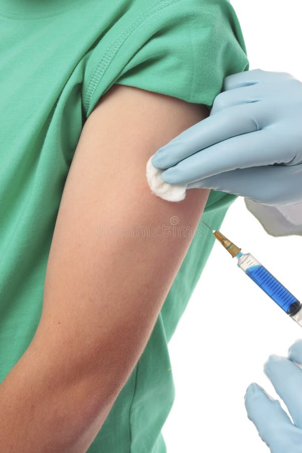 Iniezione dell'ago del medico immagini stock libere da diritti Iniezione dell'ago del medico immagini stock libere da diritti