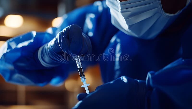 Iniezione medica generata dall'AIG illustrazione vettoriale