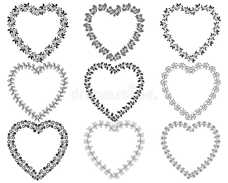 Inimă în formă de granule vector illustration