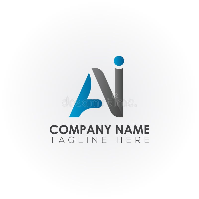 Initial AI Letter Logo with Creative Modern Business Typography ...