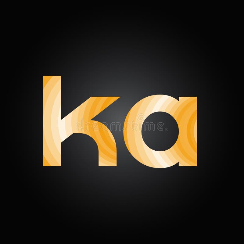 Initial ALphabet KA Logo Design Vector Template. Abstract Letter KA ...