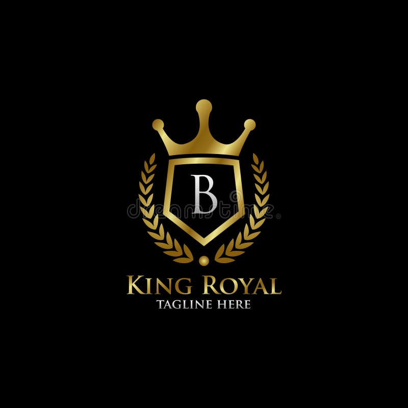 Initial B Luxury Shield Royal Logo Stock Illustration - Illustration of ...