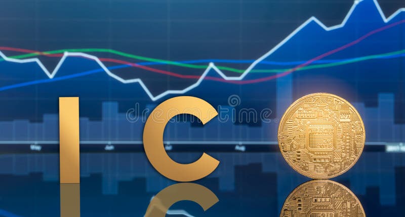 Initial coin offering ICO and digital money royalty free stock photo Initial coin offering ICO and digital money royalty free stock photo