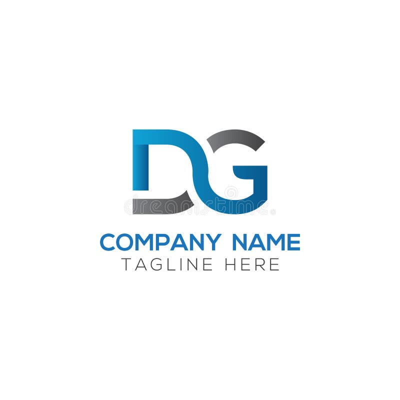 Initial DG Letter Logo with Creative Modern Business Typography Vector ...