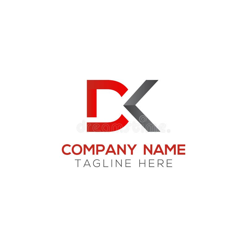Initial DK Letter Logo with Creative Modern Business Typography Vector ...