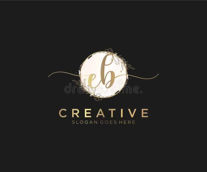 Premium Vector  Initial eb logo design in minimalist style eb signature  logo or symbol for fashion jewelry boutique