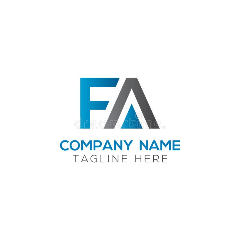 Initial FA Letter Logo with Creative Modern Business Typography Vector ...