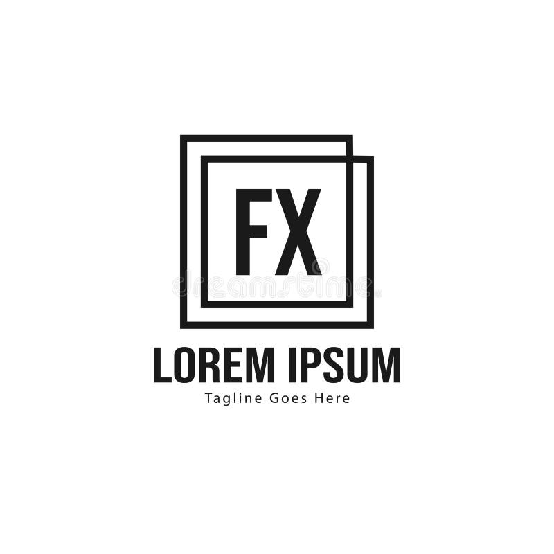 FX F X Logo Design With Black And White Creative Icon Text Letter Vector.  Royalty Free SVG, Cliparts, Vectors, and Stock Illustration. Image  106029160.