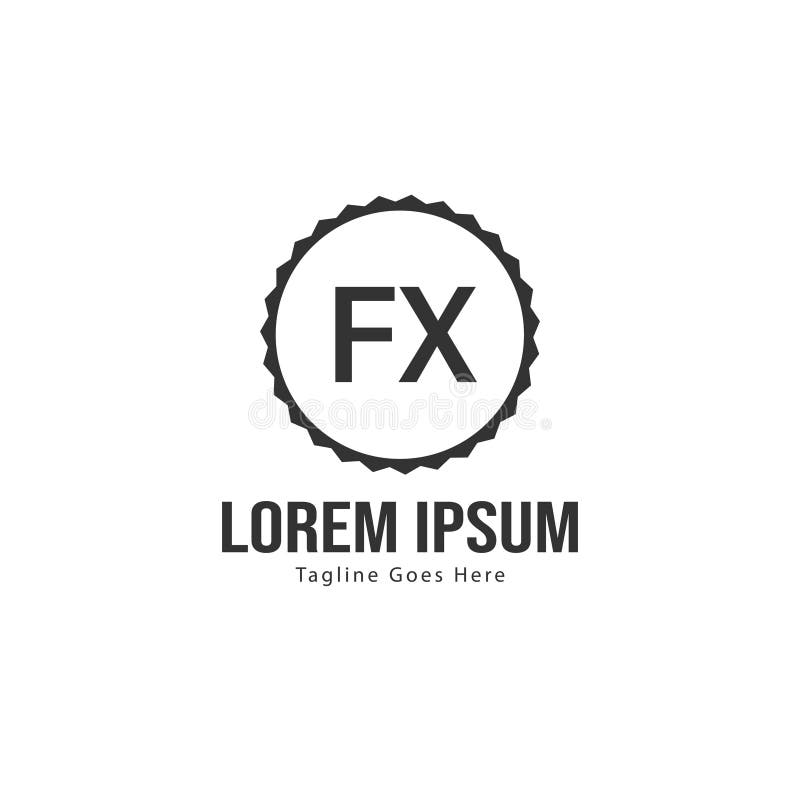 FX F X Logo Design With Black And White Creative Icon Text Letter Vector.  Royalty Free SVG, Cliparts, Vectors, and Stock Illustration. Image  106029160.
