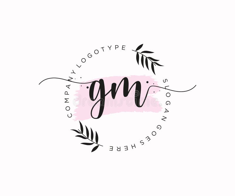 GM Initial Wedding Monogram Logo Stock Vector - Illustration of beautiful,  invitation: 221524429