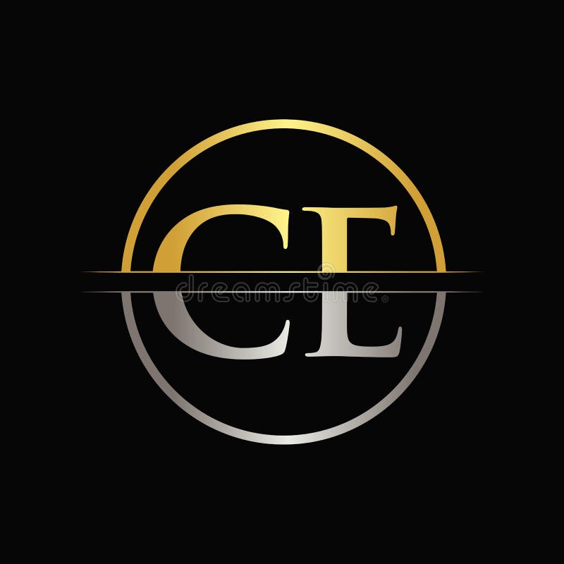 Letter CE Logo Design Vector Stock Vector - Illustration of font