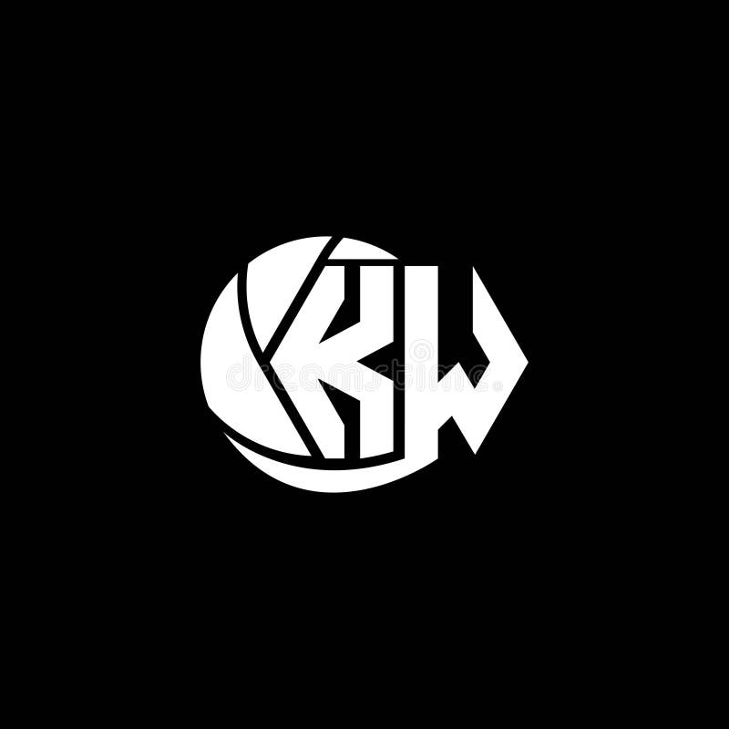 Initial KW Logo Design Geometric and Circle Style, Logo Business ...