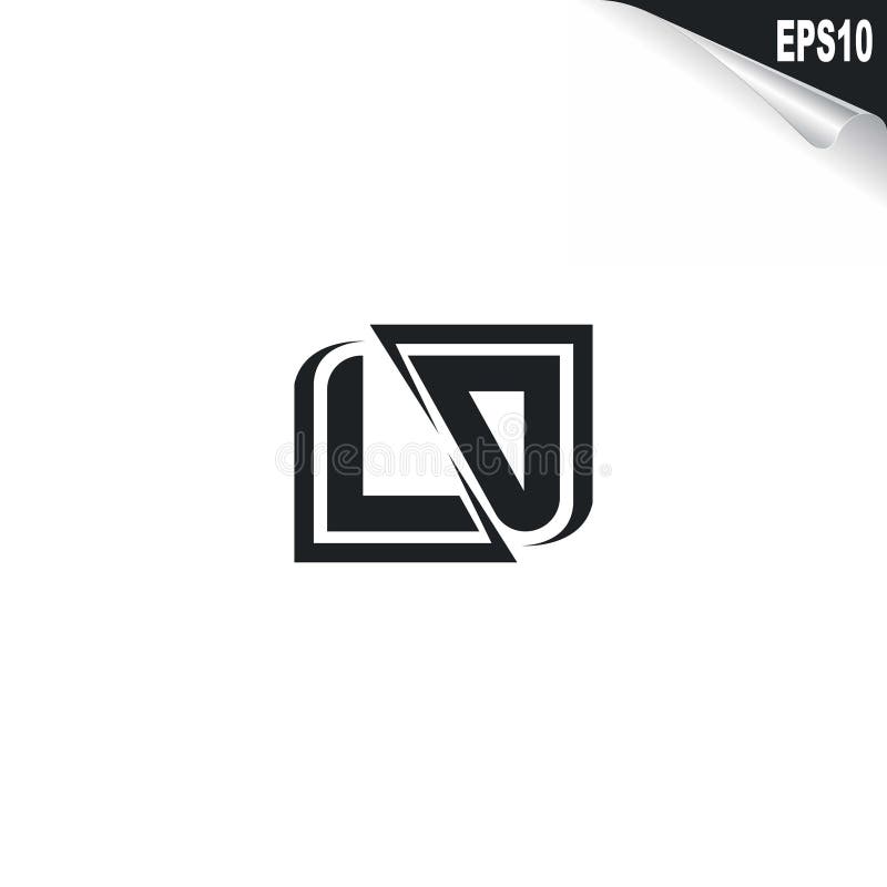 Initial logo design with Shape style, Logo business branding stock illustration