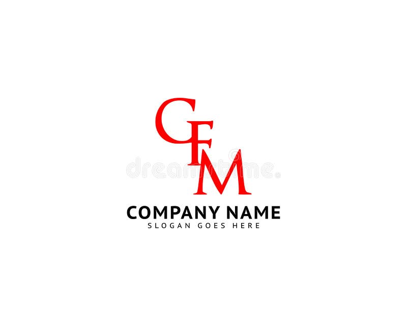 Initial Letter CFM Logo Template Design, Initial Letter CFM Logo