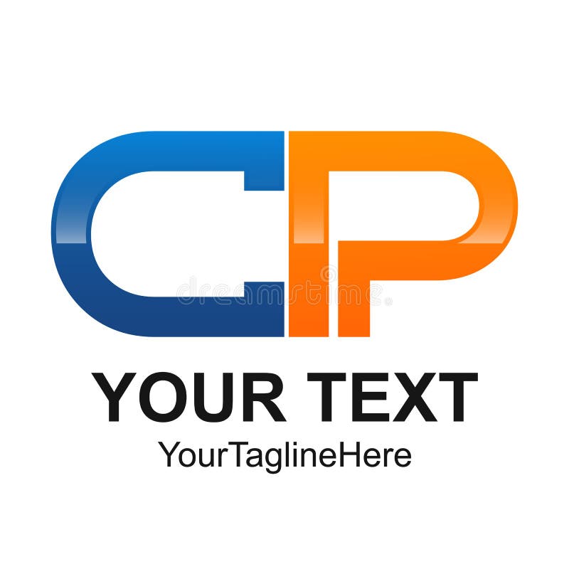 Initial letter CP logo design template element rounded colored o royalty free illustration Initial letter CP logo design template element rounded colored o royalty free illustration