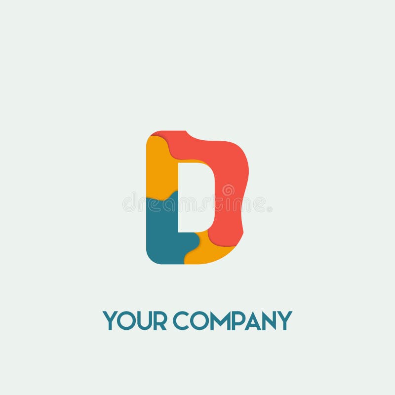 Initial Letter D Logo Vector Design Template. Initial D Minimalist Logo ...