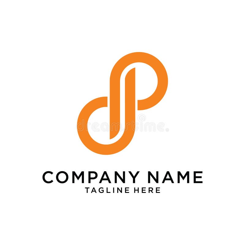 Initial Letter DP or PD Logo Design Vector Stock Vector - Illustration of  black, alphabet: 225309163