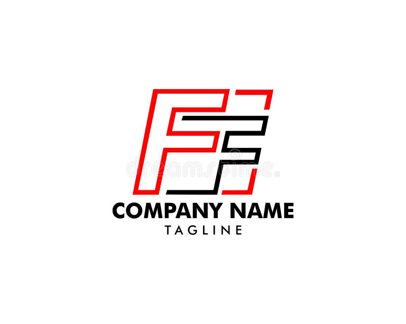 Initial Letter FF Logo Template Design Stock Vector - Illustration of ...