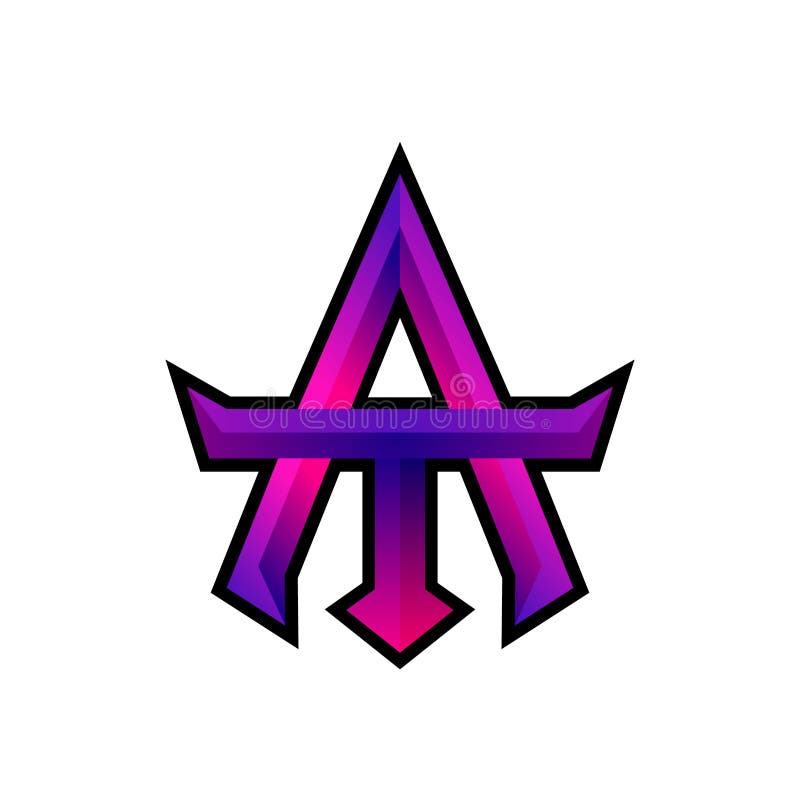 Huruf logo keren simple Simbol Keren