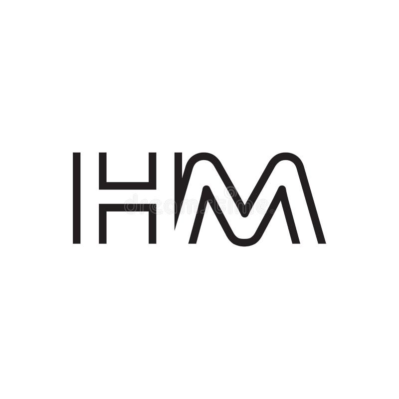 HM Logo Monogram ESport Gaming with Gas Shape Design Stock Vector -  Illustration of brand, logo: 223027653