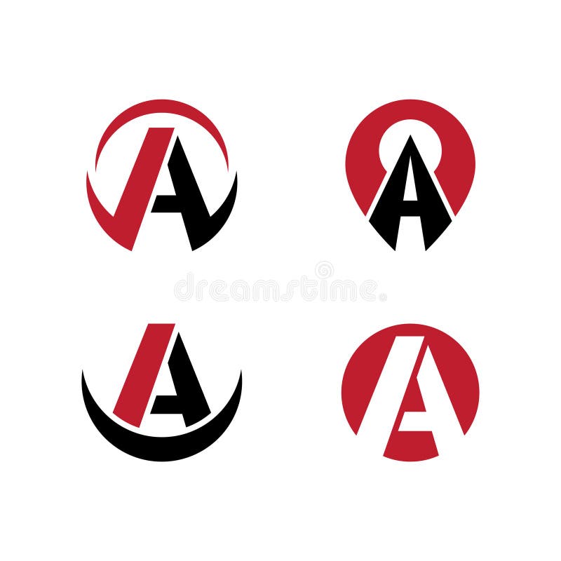 A initial letter logo royalty free illustration
