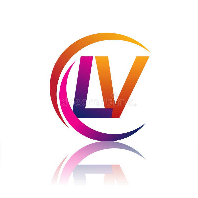 Letter LV Logo Design Monogram Business And Company Logotype