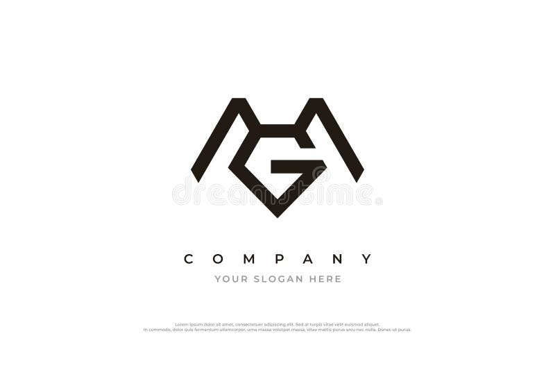 Premium Vector  Creative letter gm monogram hexagon logo design icon  template white and black background