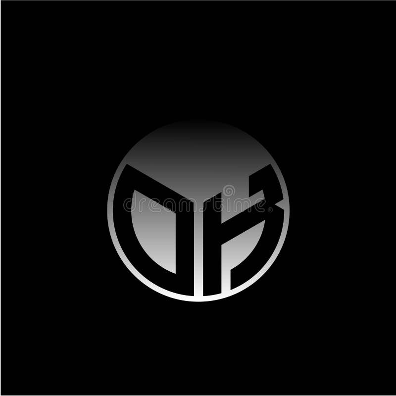 Initial letter O K Modern circle with elegant colored background frame vector illustration