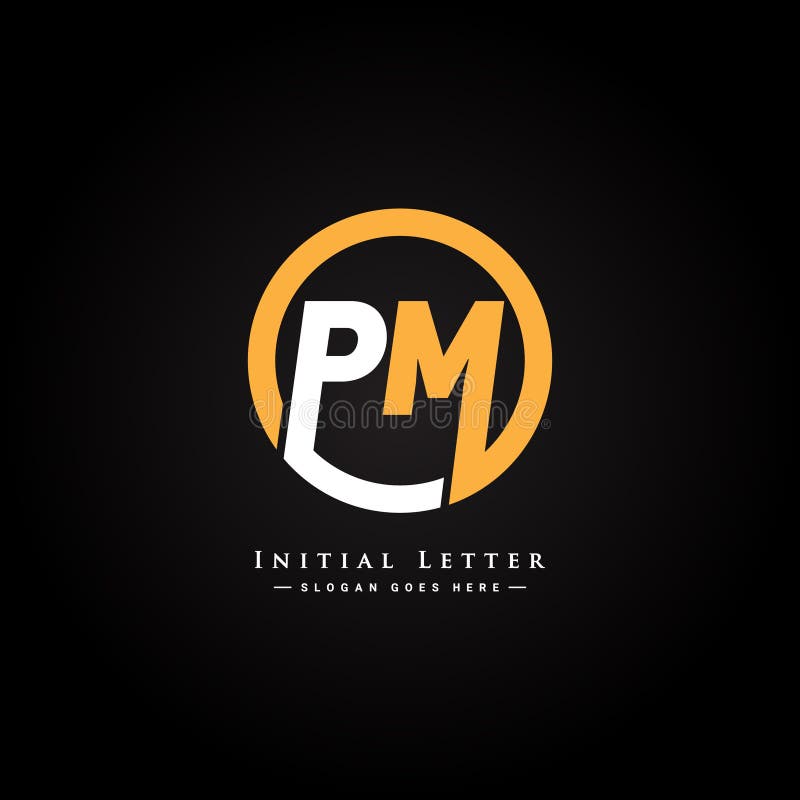 P M Logo Pm Letter Design Stock Vector (Royalty Free) 1546735877