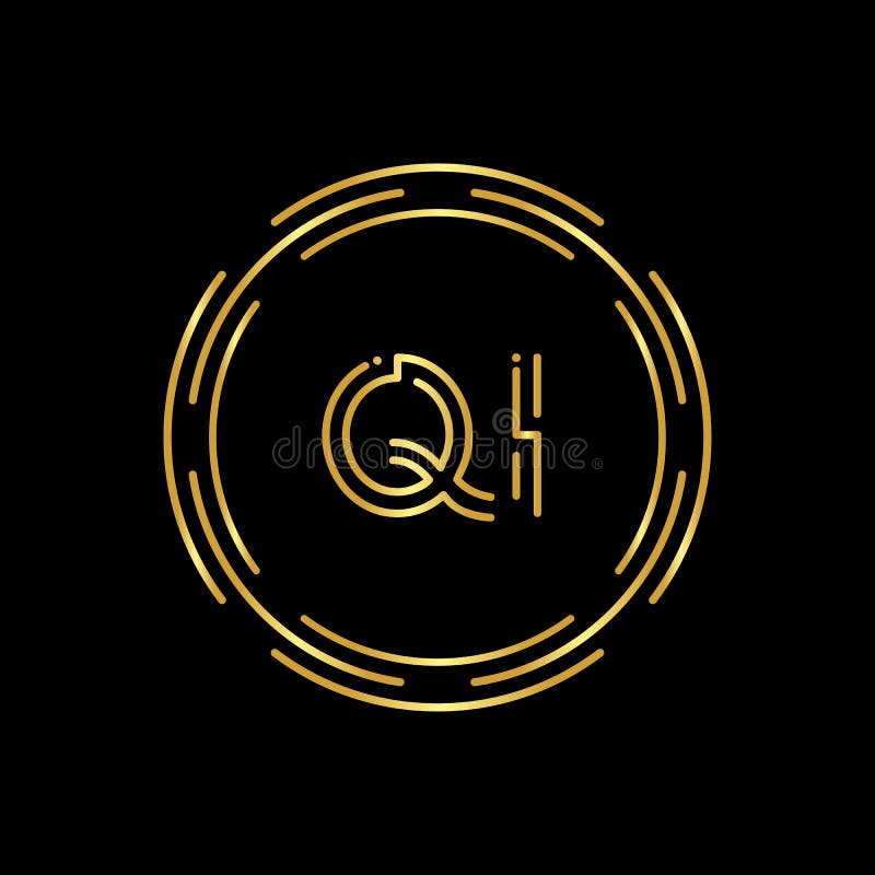 Initial Letter QI Logo Design Vector Template. Digital Abstract Circle ...