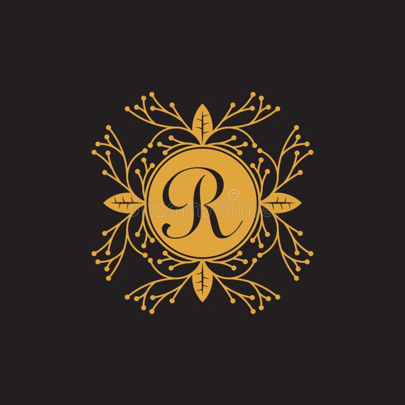 Initial Letter R, Luxury Logo for Boutique, Cosmetic, or Jewelery Logo ...