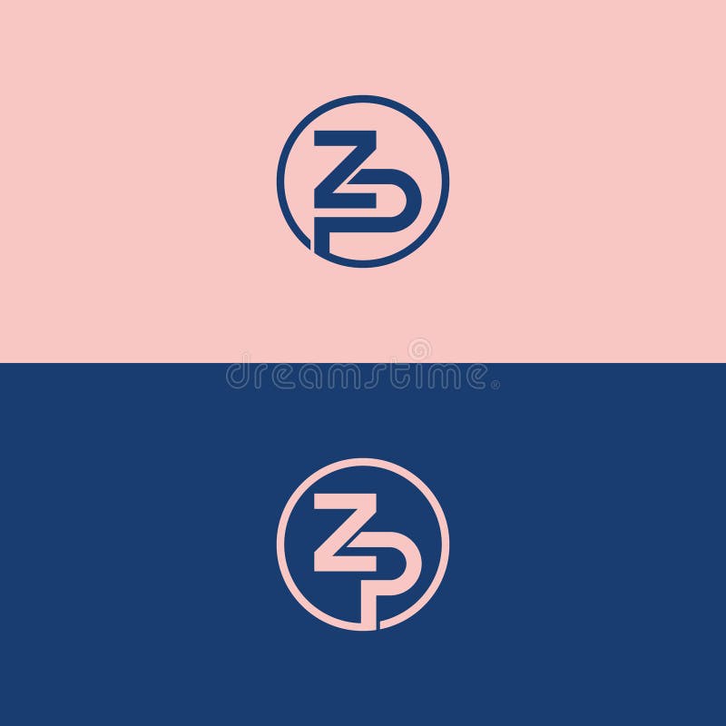 Initial Letter ZP Logo Einfaches Alphabet Logo. Vorlage für das Design von ZP-Letter-Logos. vektor abbildung