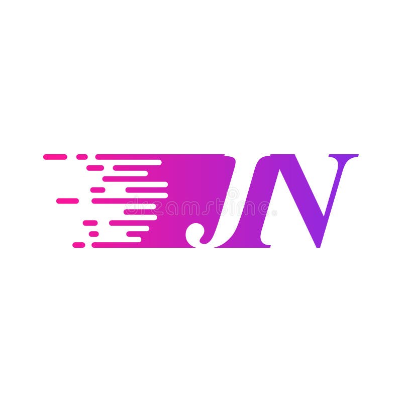 JN Letter Logo Vector Graphic Design. Stock Vector Illustration of