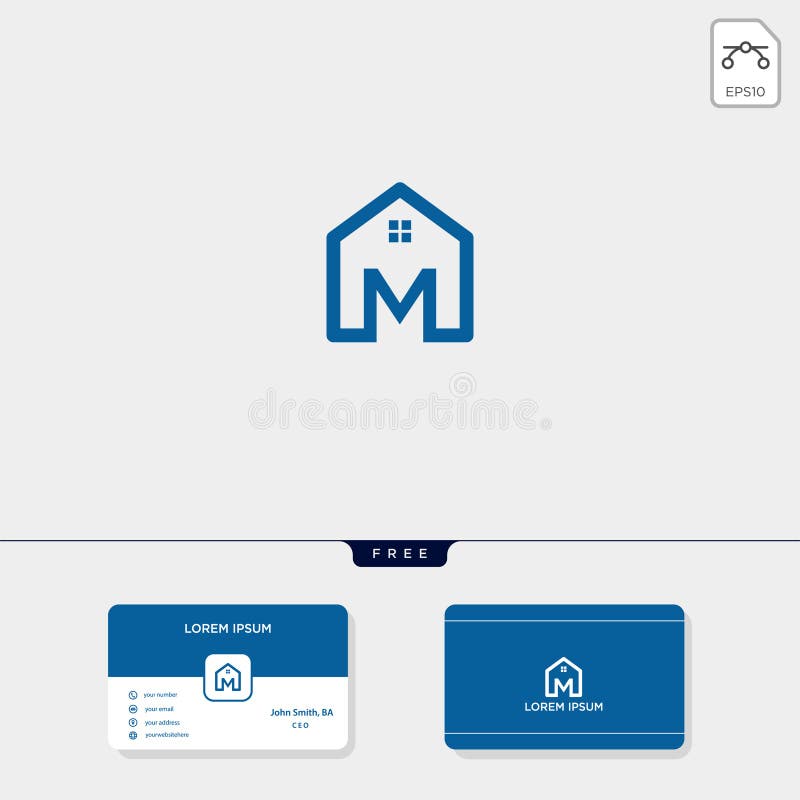 initial M creative logo template, minimalist logo for real estate corporate. vector illustration, business card design template royalty free illustration initial M creative logo template, minimalist logo for real estate corporate. vector illustration, business card design template royalty free illustration
