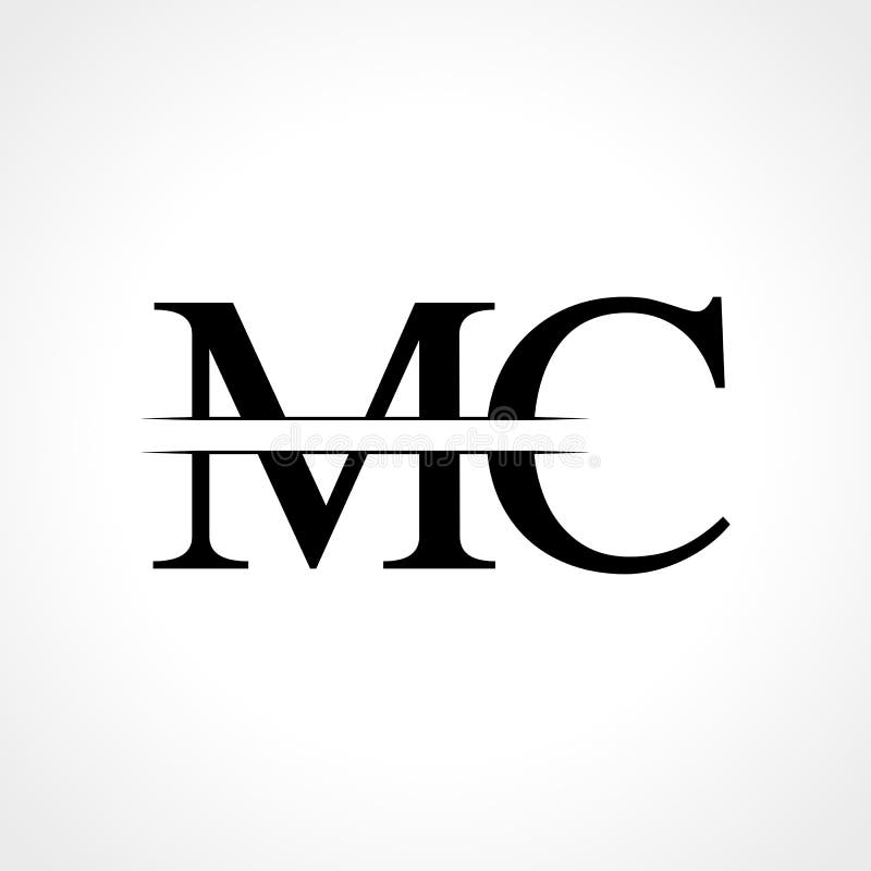 MC Letter Logo Design stock illustration. Illustration of sign  114077151