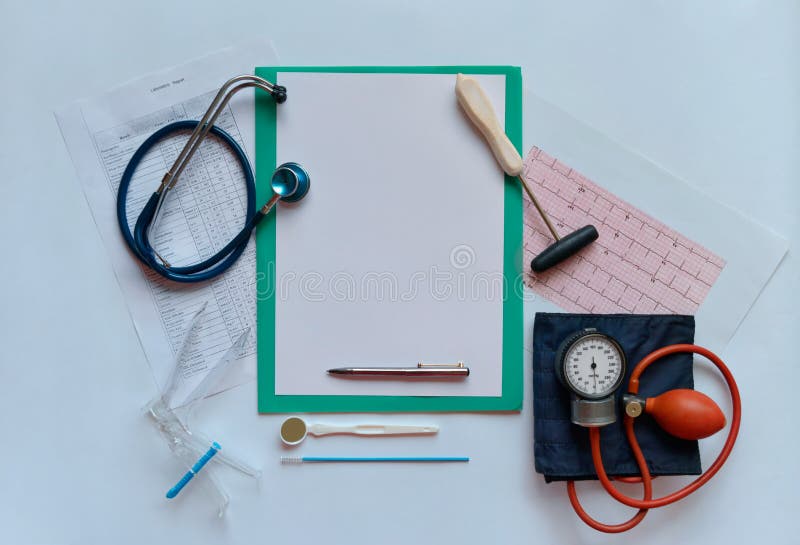 Initial Medical Examination Stock Image Image of records, medicine