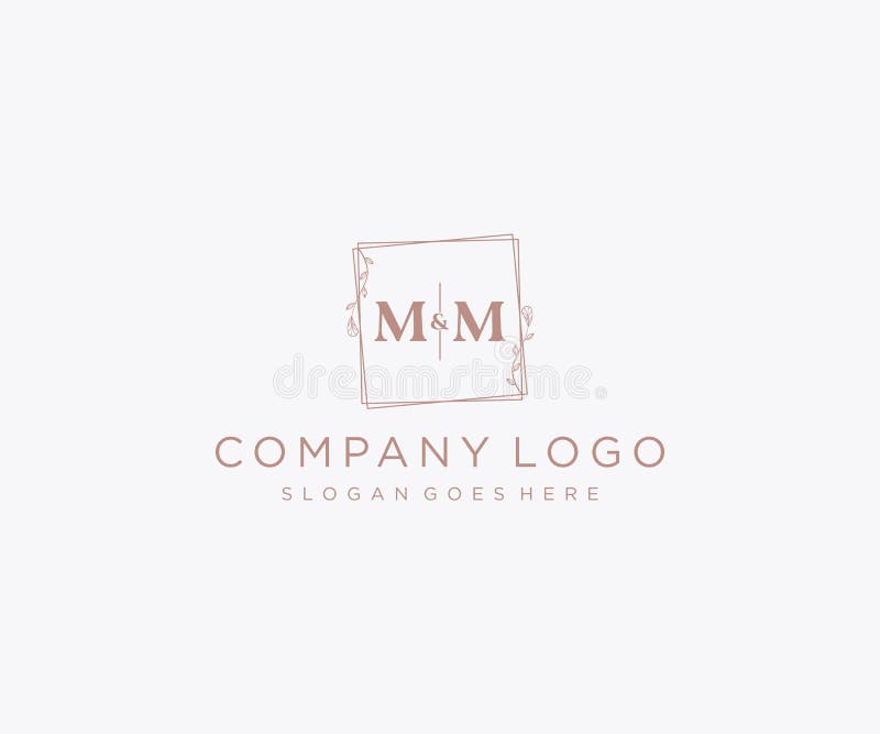 m&m wedding logo