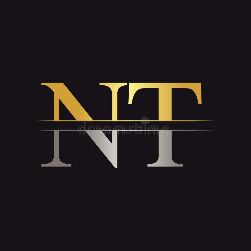 Initial Monogram Letter NT Logo Design Vector Template. NT Letter ...
