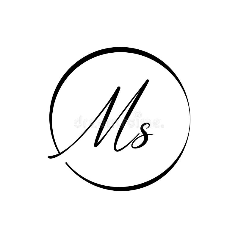 Initial MS Letter Logo Design Vector Template. Abstract Letter MS Logo